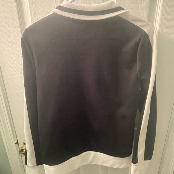 Express zip up sweater, black and white, size Men Small - Picture 5 of 6